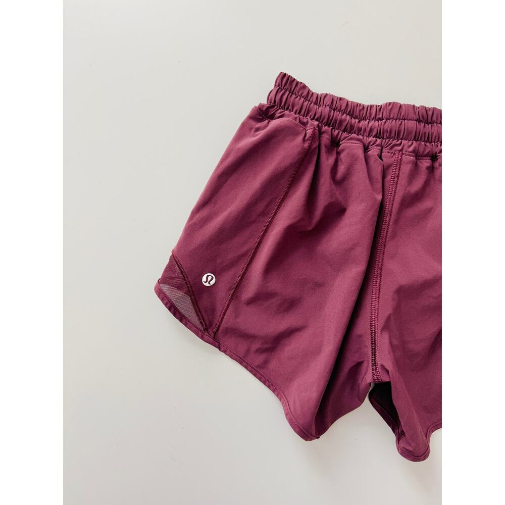 lululemon athletica Women's Maroon Athletic Shorts - Picture 5 of 6